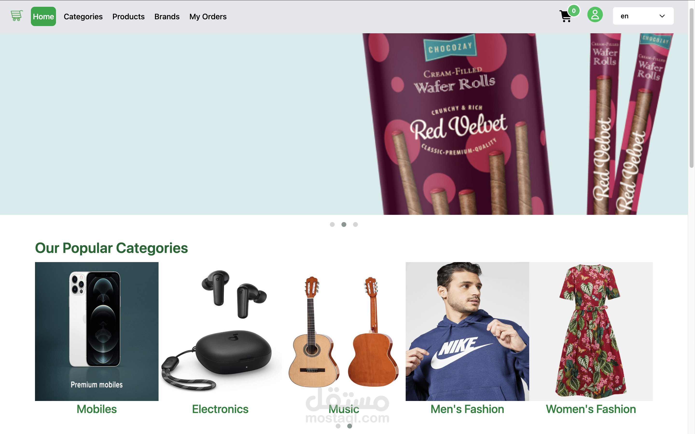 FreshCart E-commerce website