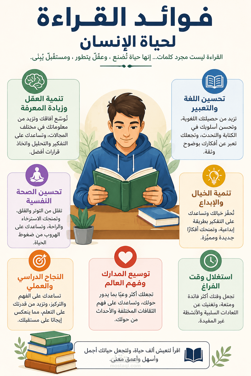 فوائد القراءة في حياة الإنسان
