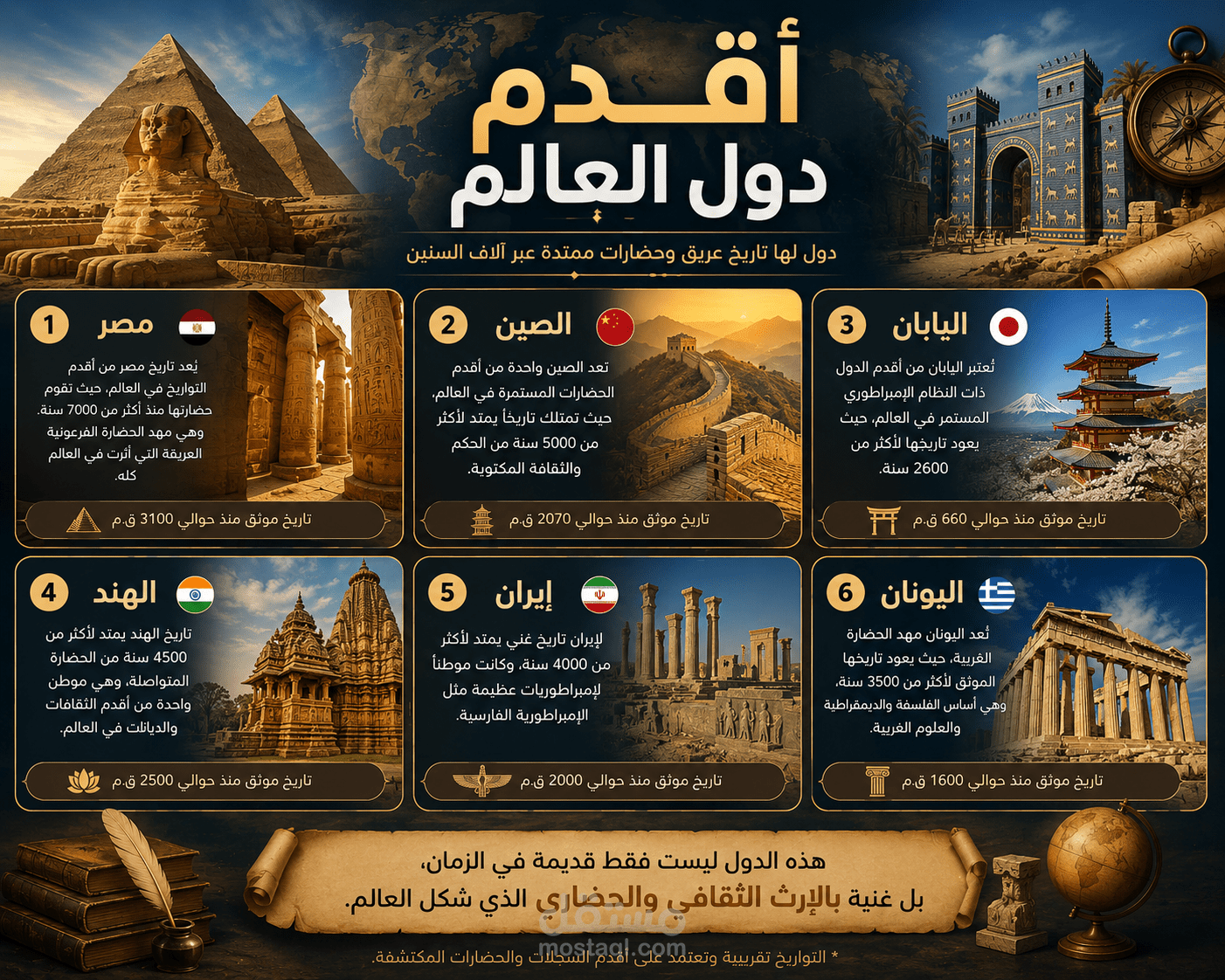 أقدم دول العالم