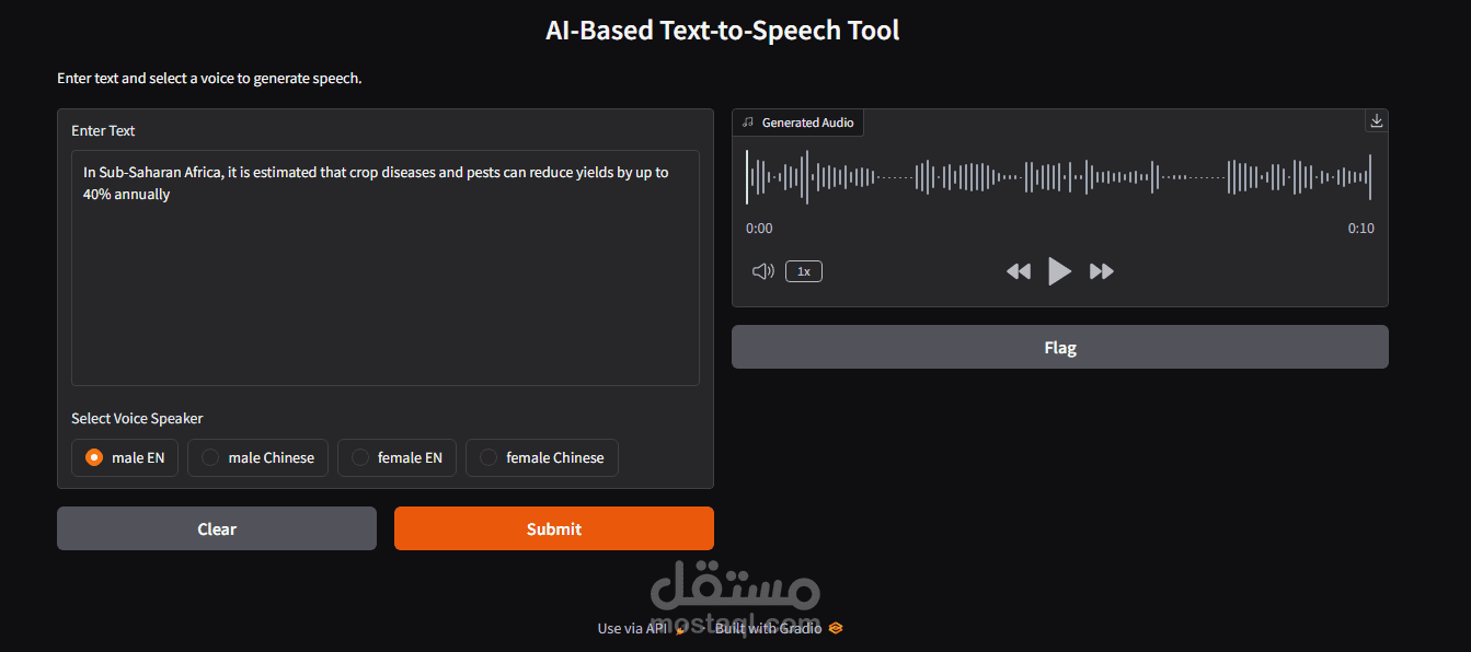 AI Based Text to Speech Tool