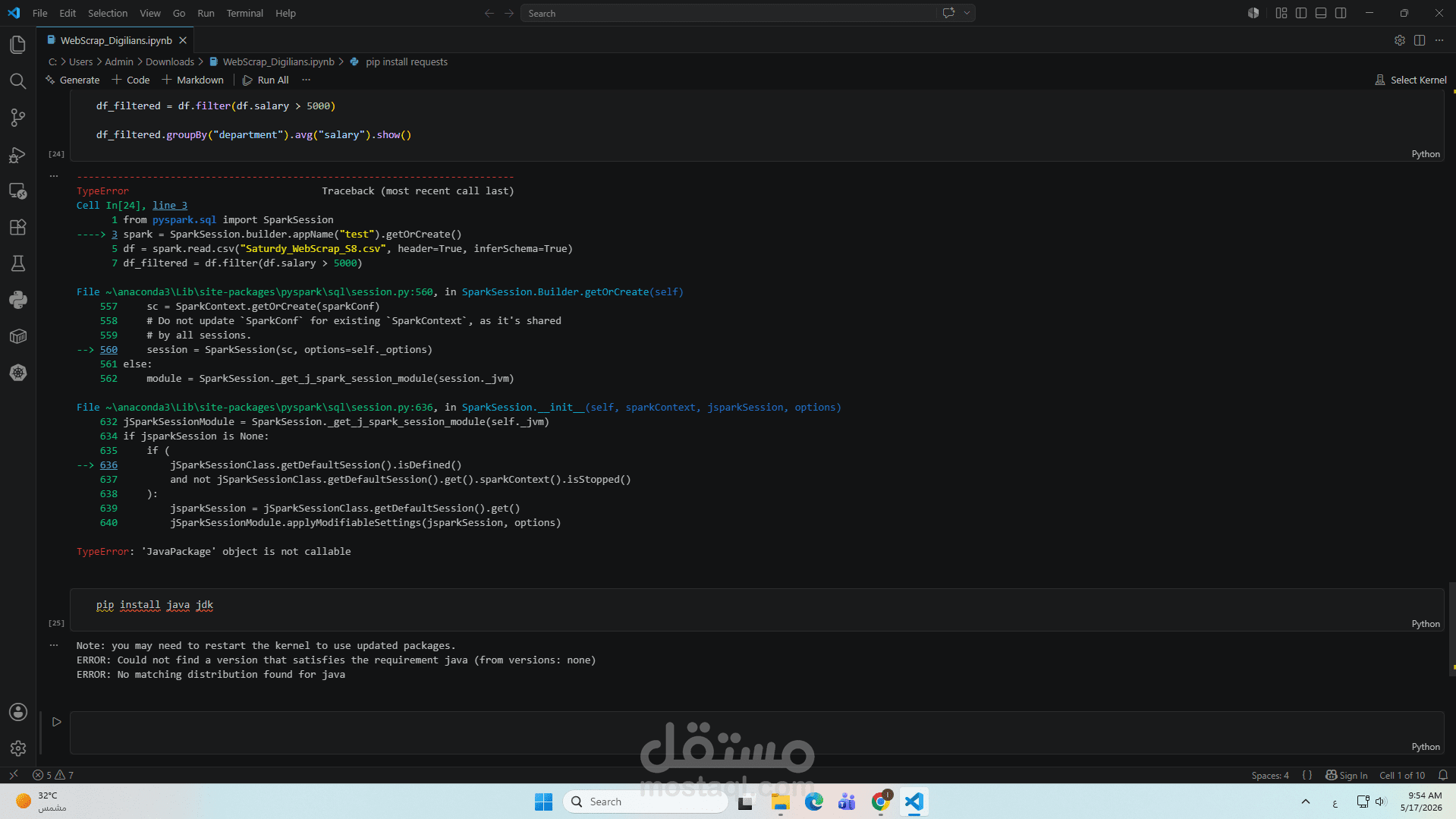 Web Scraping & Data Extraction Using Python