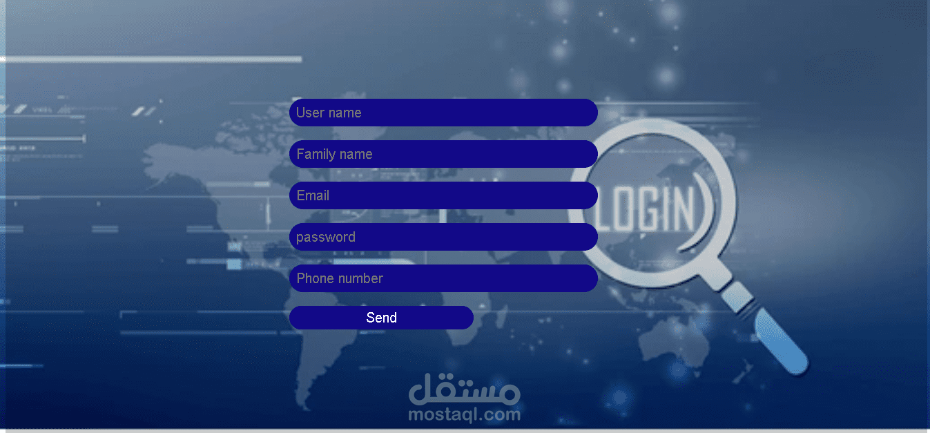 تصميم وتطوير نموذج تسجيل (Login / Registration Form) باستخدام HTML & CSS بشكل احترافي وجذاب