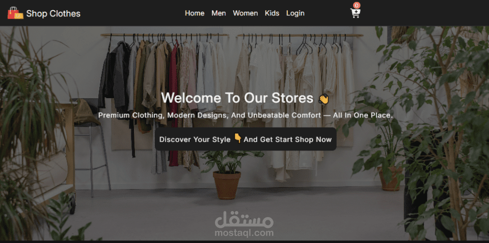 Modern Responsive E-commerce Website using React.js