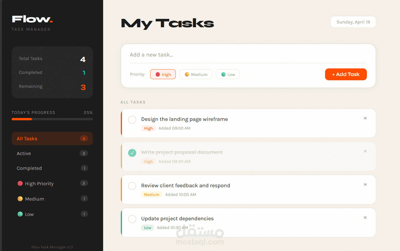 website built using HTML, CSS, and JavaScript