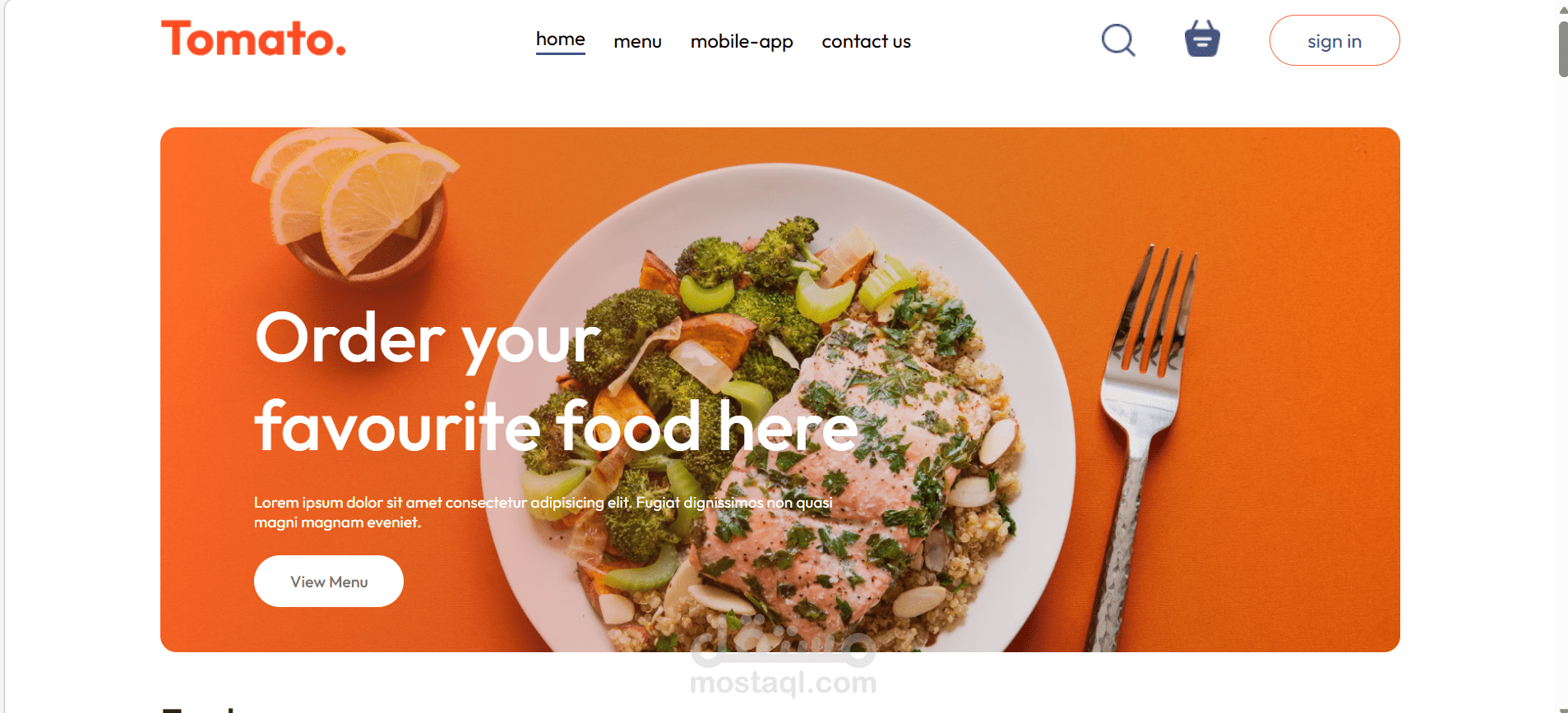 RESTAURANT WEBSITE DESIGN