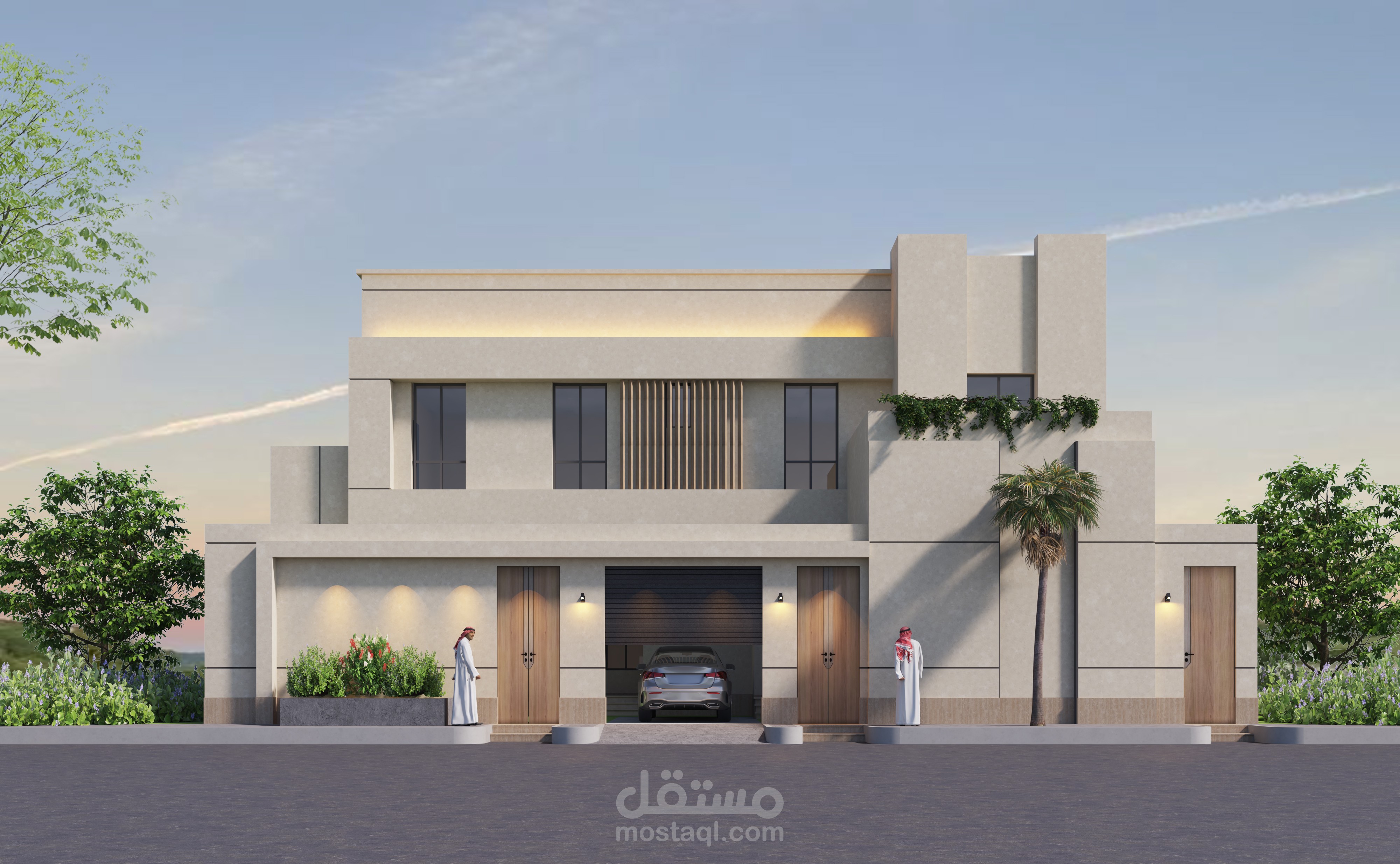 تصميم واجهة فيلا سكنية