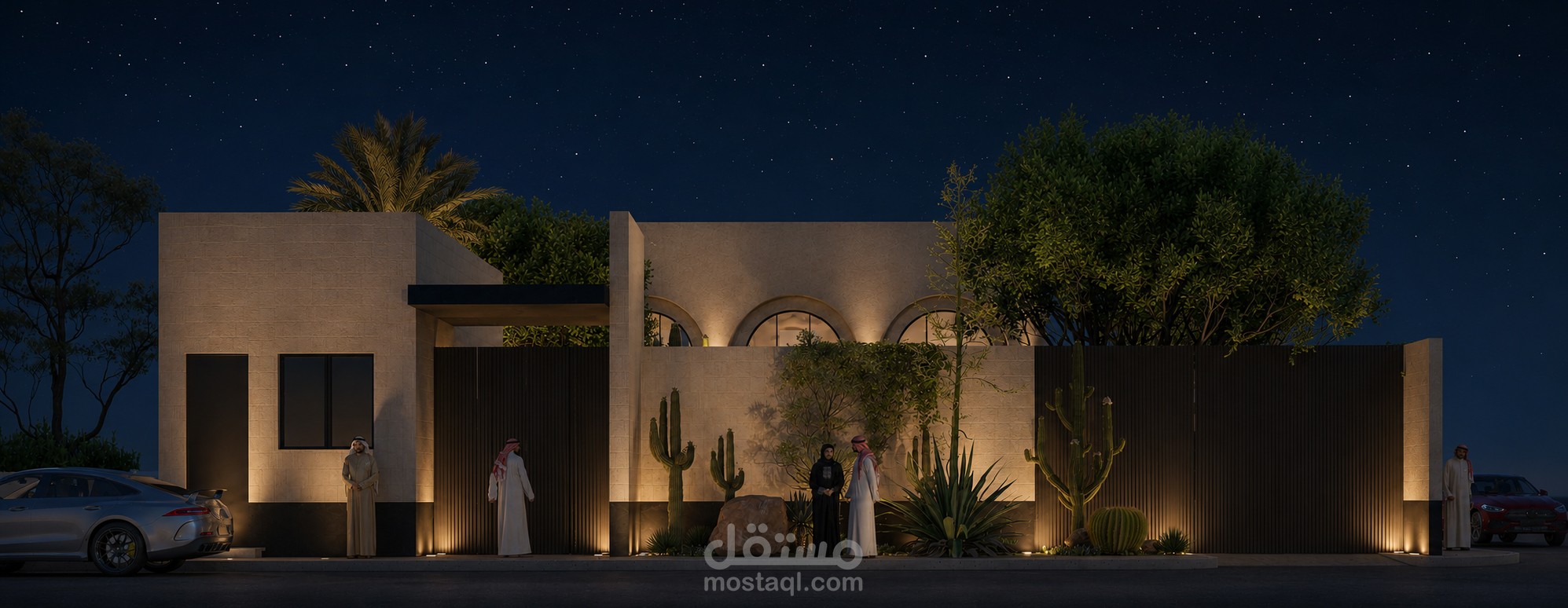 تصميم داخلي وخارجي لشاليه فندقي