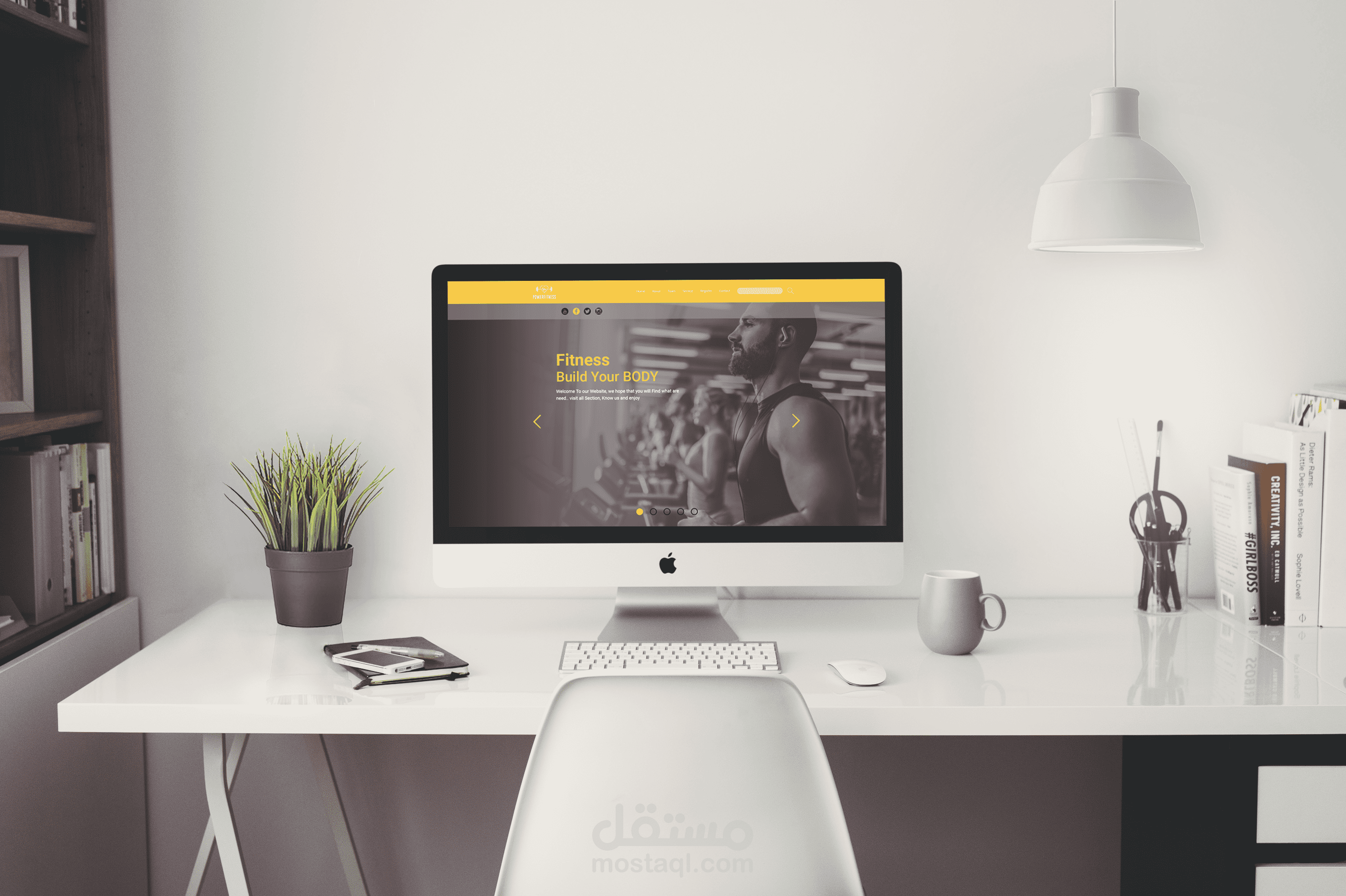 تصميم صفحة هبوط ( landing page ) لموقع نادي رياضي