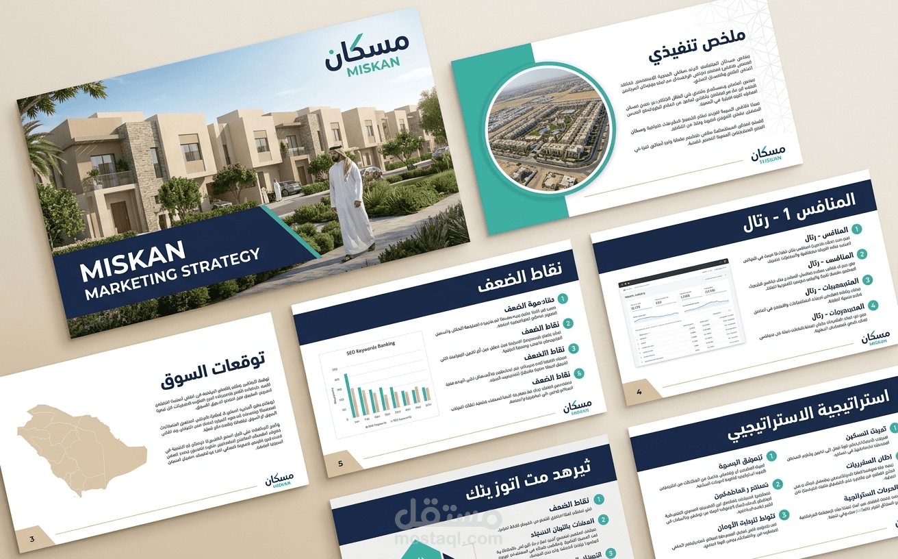 استراتيجية تسويق متكاملة لمدة 12 شهراً | مسكان — سوق الإسكان السعودي