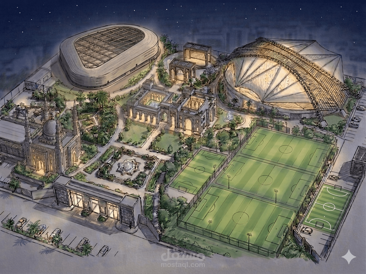 تصميم نادي رياضي