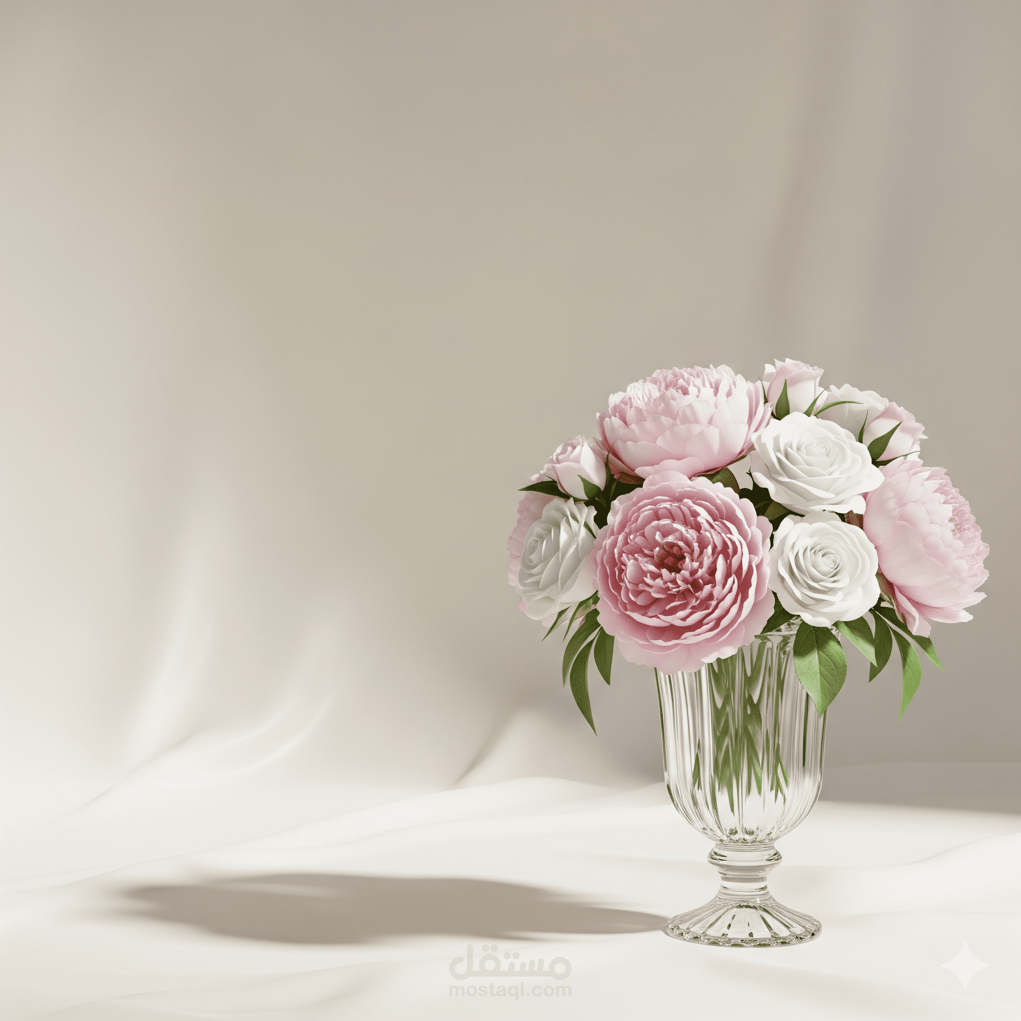 تصميم هوية بصرية وبنرات إعلانية فاخرة لمتجر زهور (Dior & Chanel Style).
