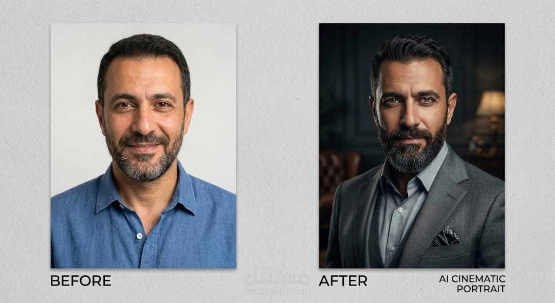 معالجة صور احترافية (High-End Retouching) ونحت الجسم بأسلوب سينمائي