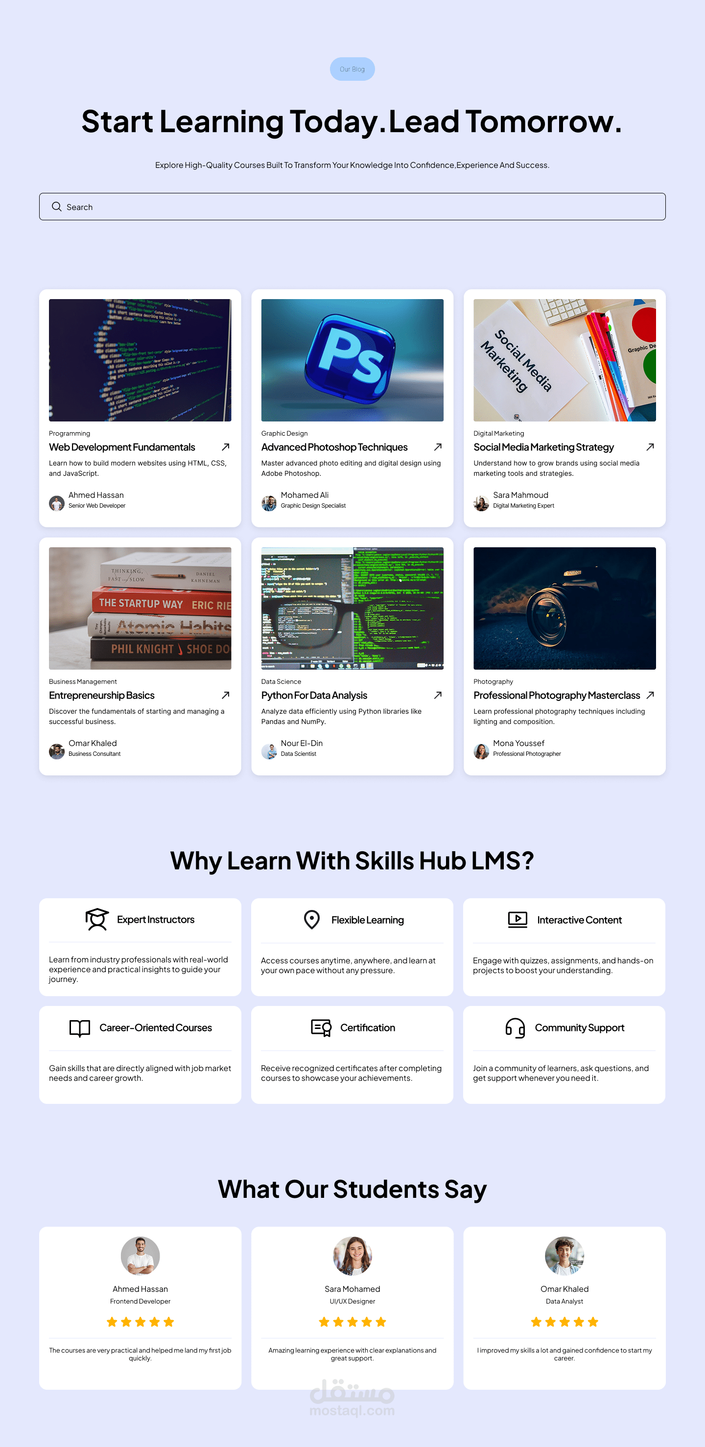 Online Learning Website