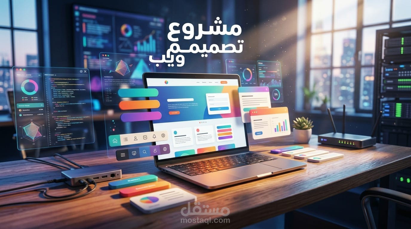 مشروع تصميم واجهات المواقع