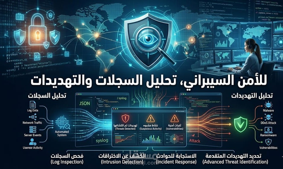 تحليل السجلات واكتشاف التهديدات المتقدمة