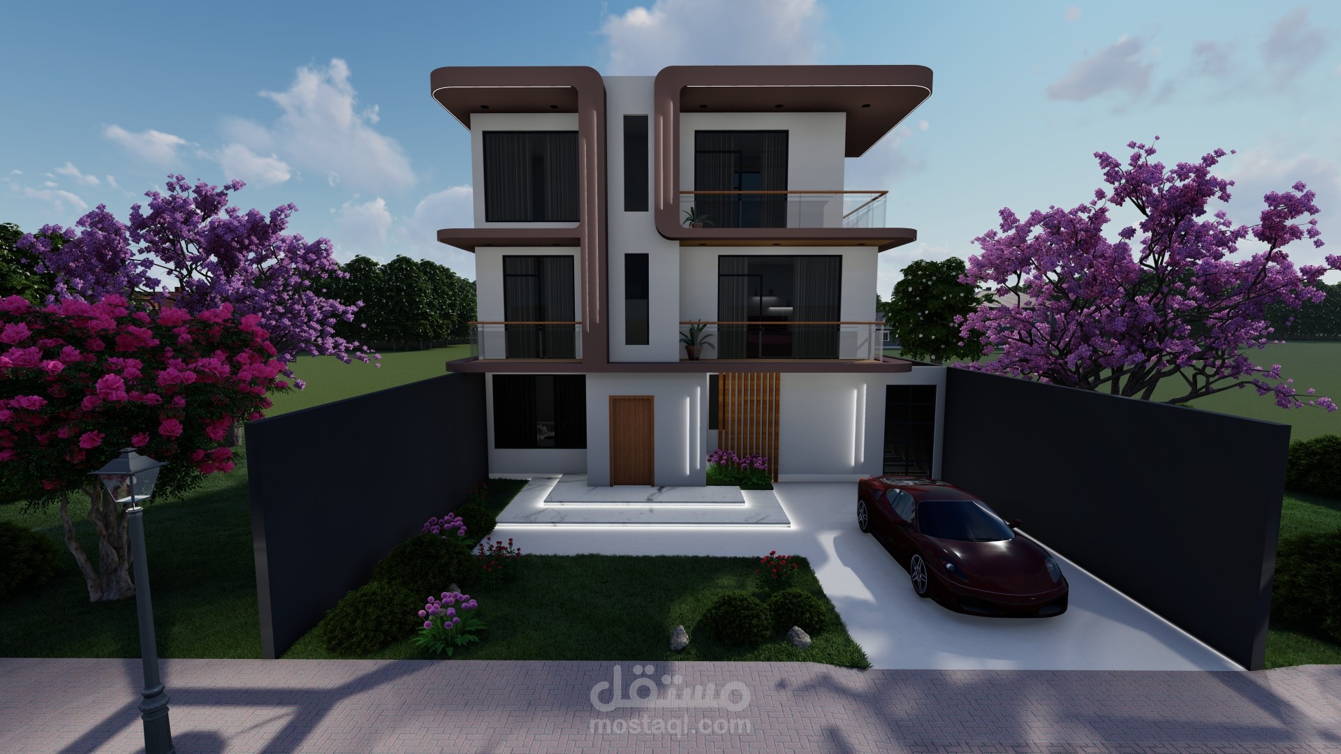 Modern Villa Exterior & Interior Rendering