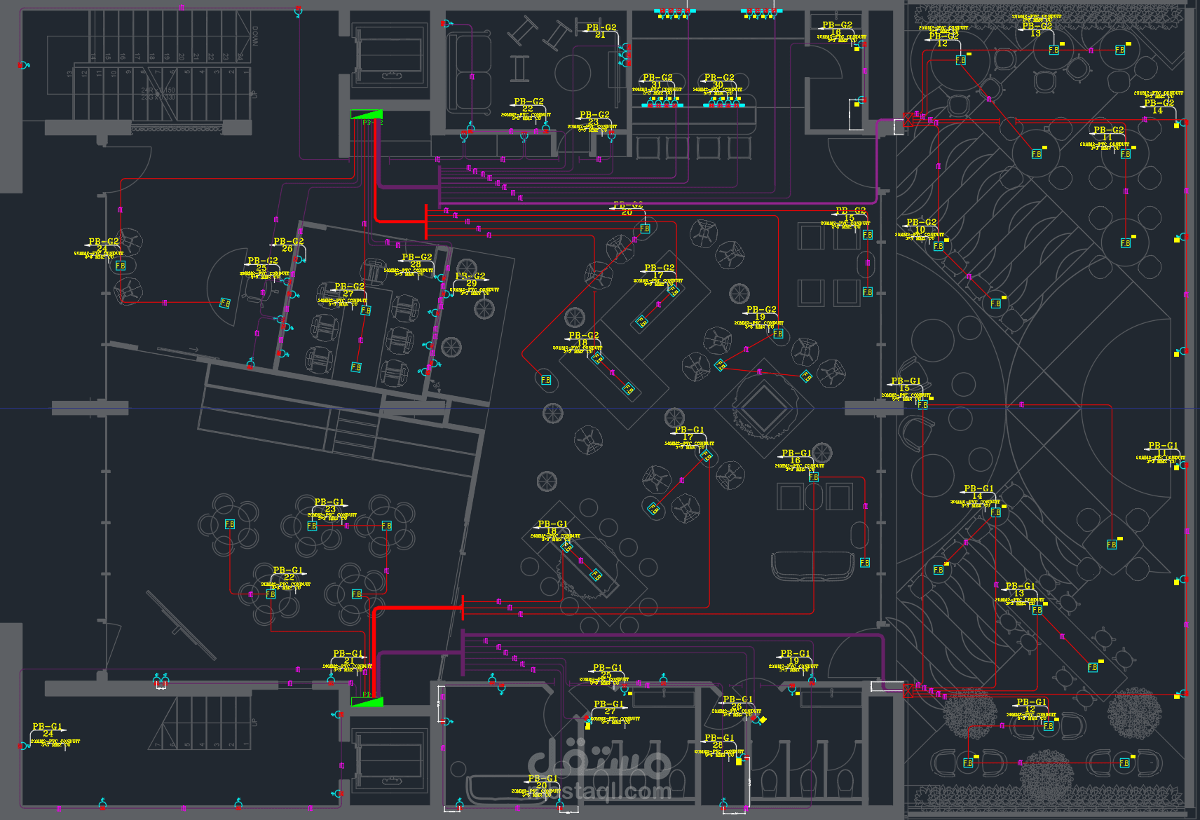 المخططات التنفيذيه لفيلا