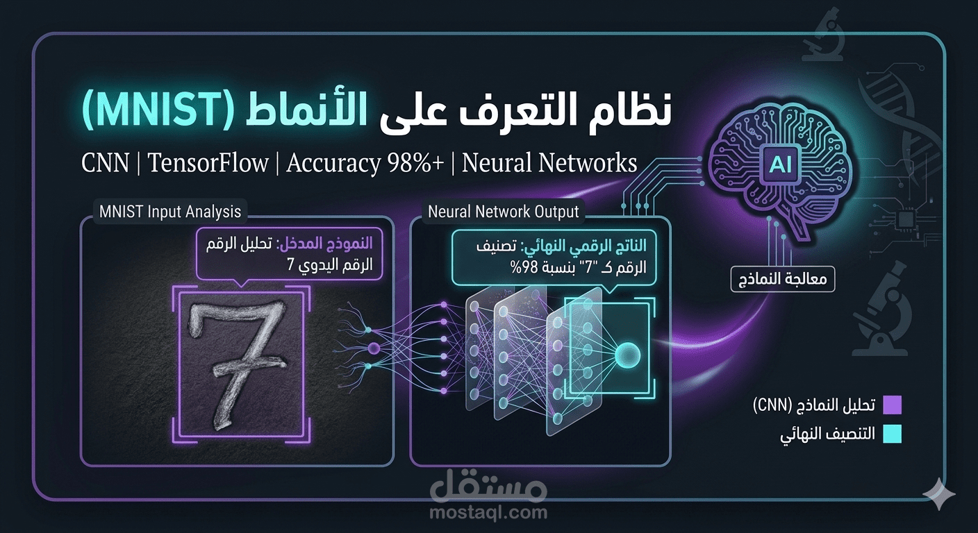 نظام التعرف على الأرقام المكتوبة بخط اليد (Digit Recognizer)
