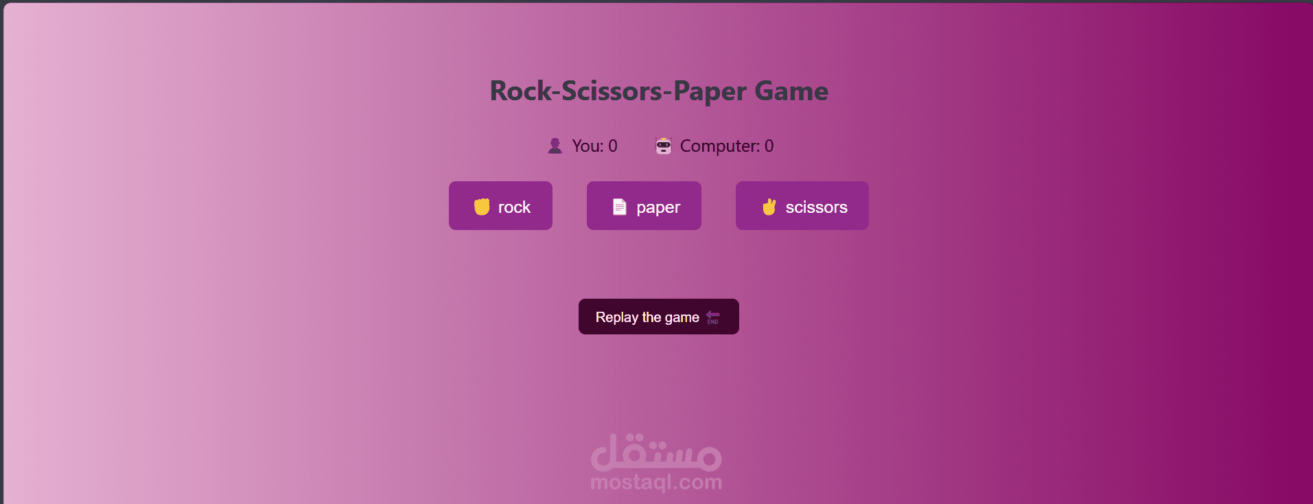 Rock-Scissors-Paper Game