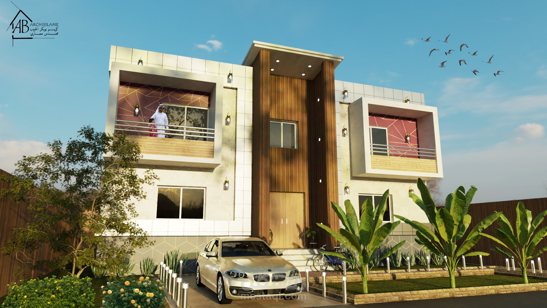 تصميم واجهة سكن بالسعودية
