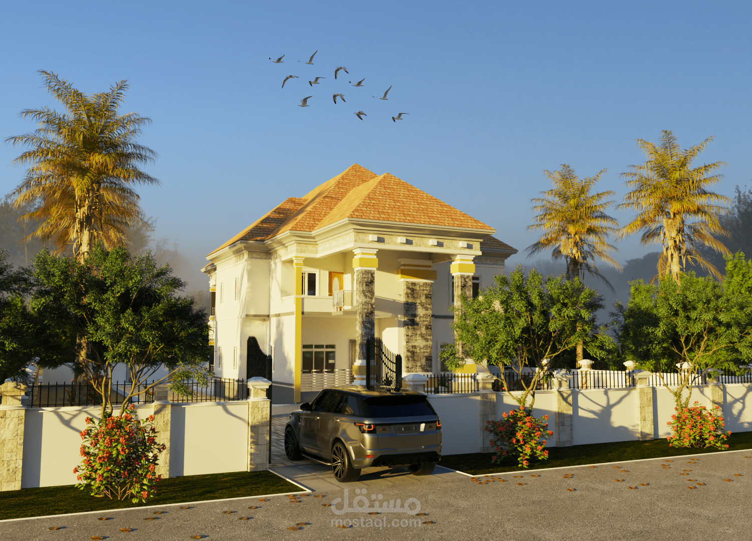 Villa Modern Front View