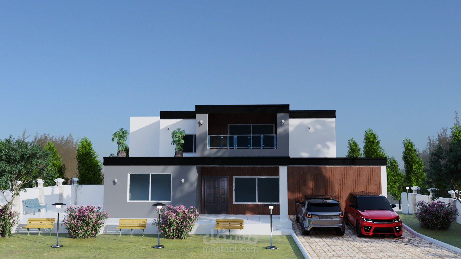 تصميم واجهة سكن .