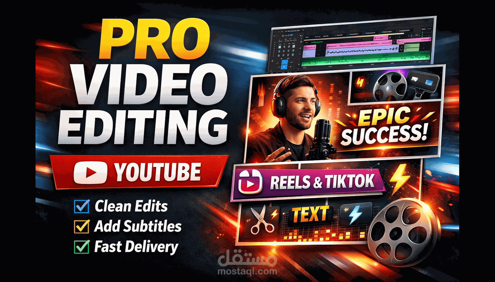 Pro video editing services for creators