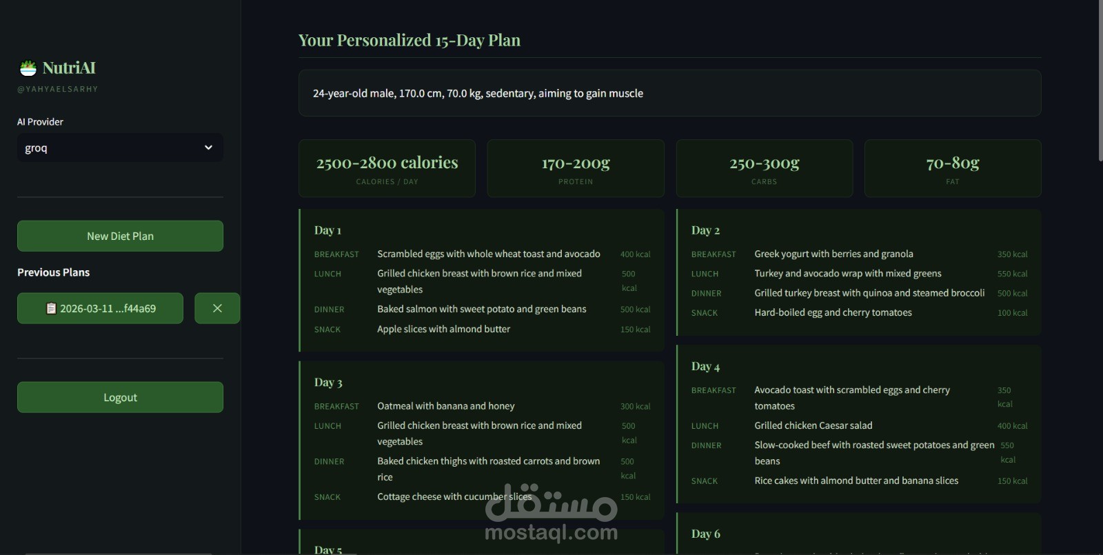 ? NutriAI — Personalized AI Diet Recommendation System