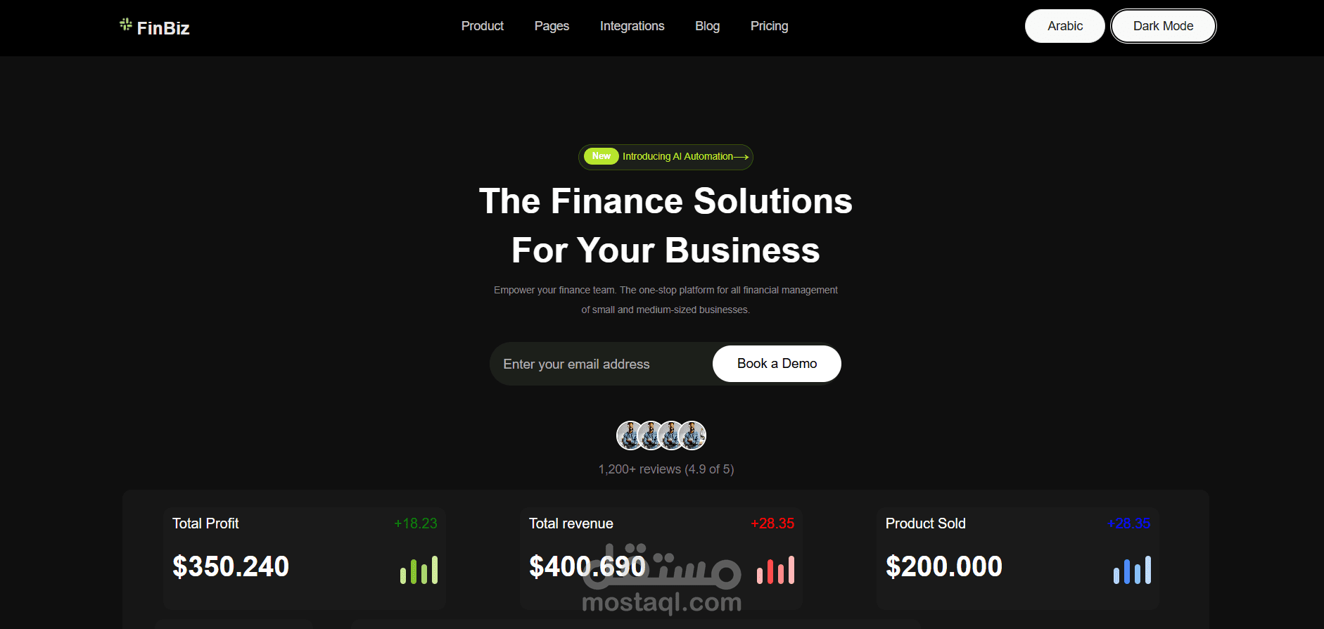 Landing page