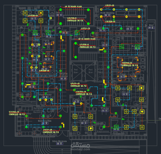 تصميم اعمال الكهرباء بمستشفى راس غارب