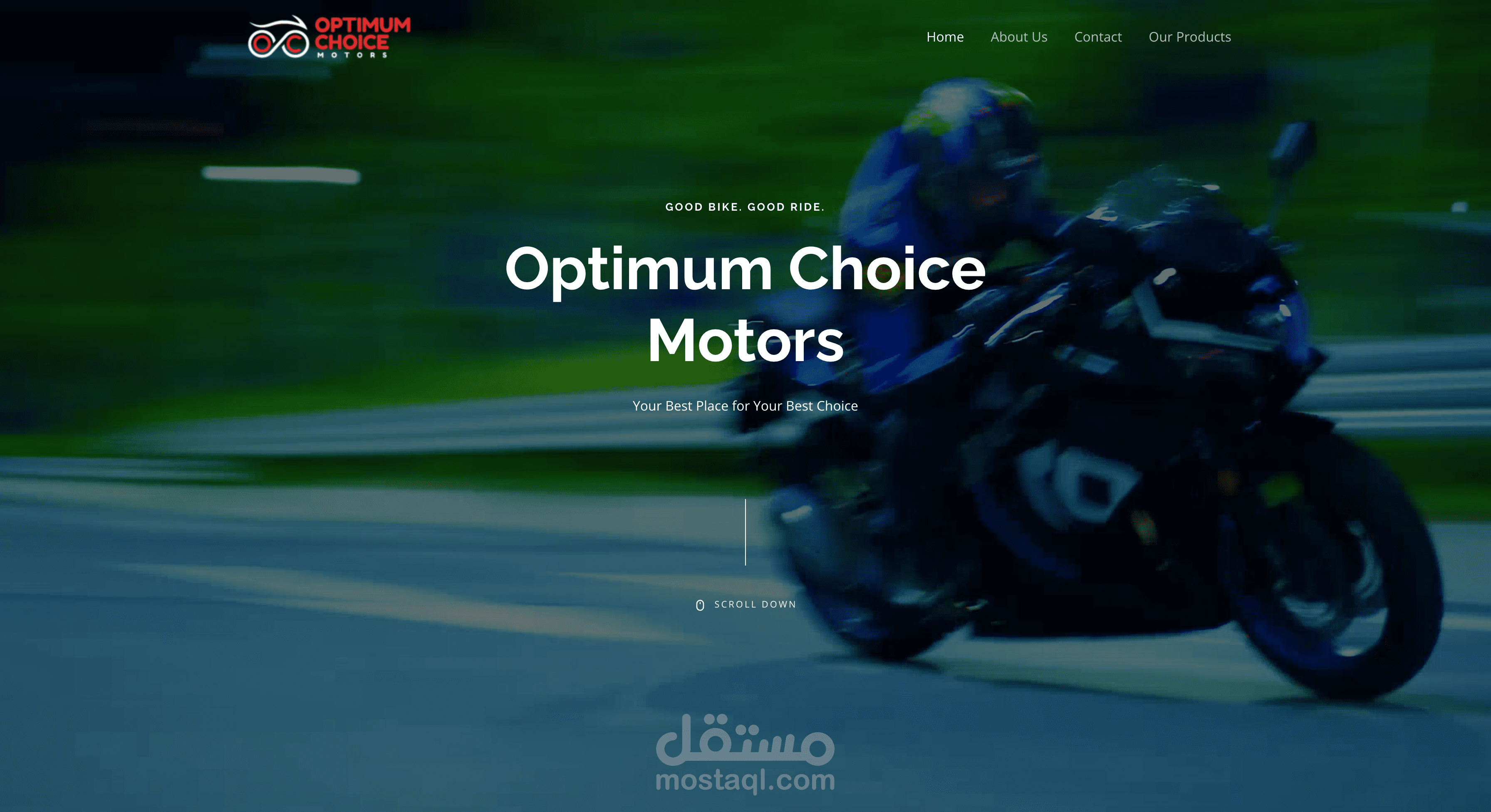 موقع تعريفي Optimum Choice Motors