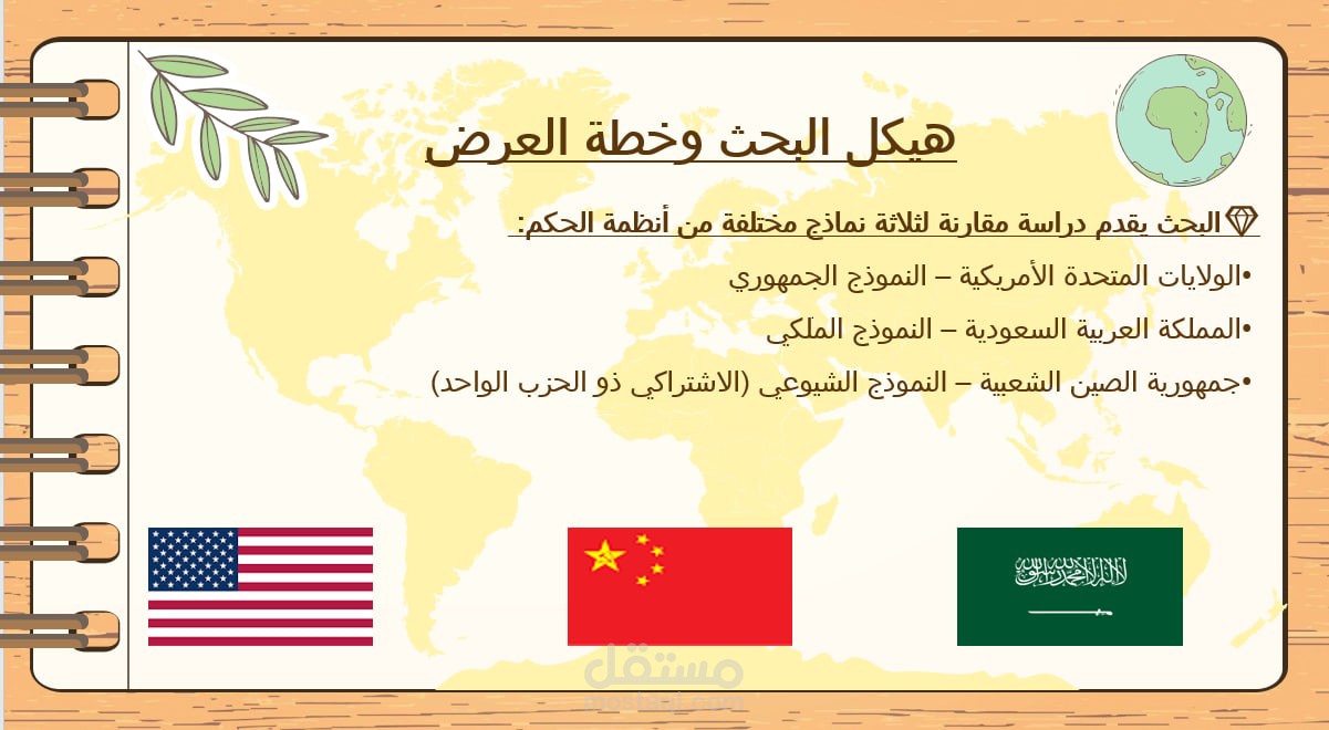 تصميم عروض تقديمية للأبحاث الأكاديمية والدراسات المقارنة