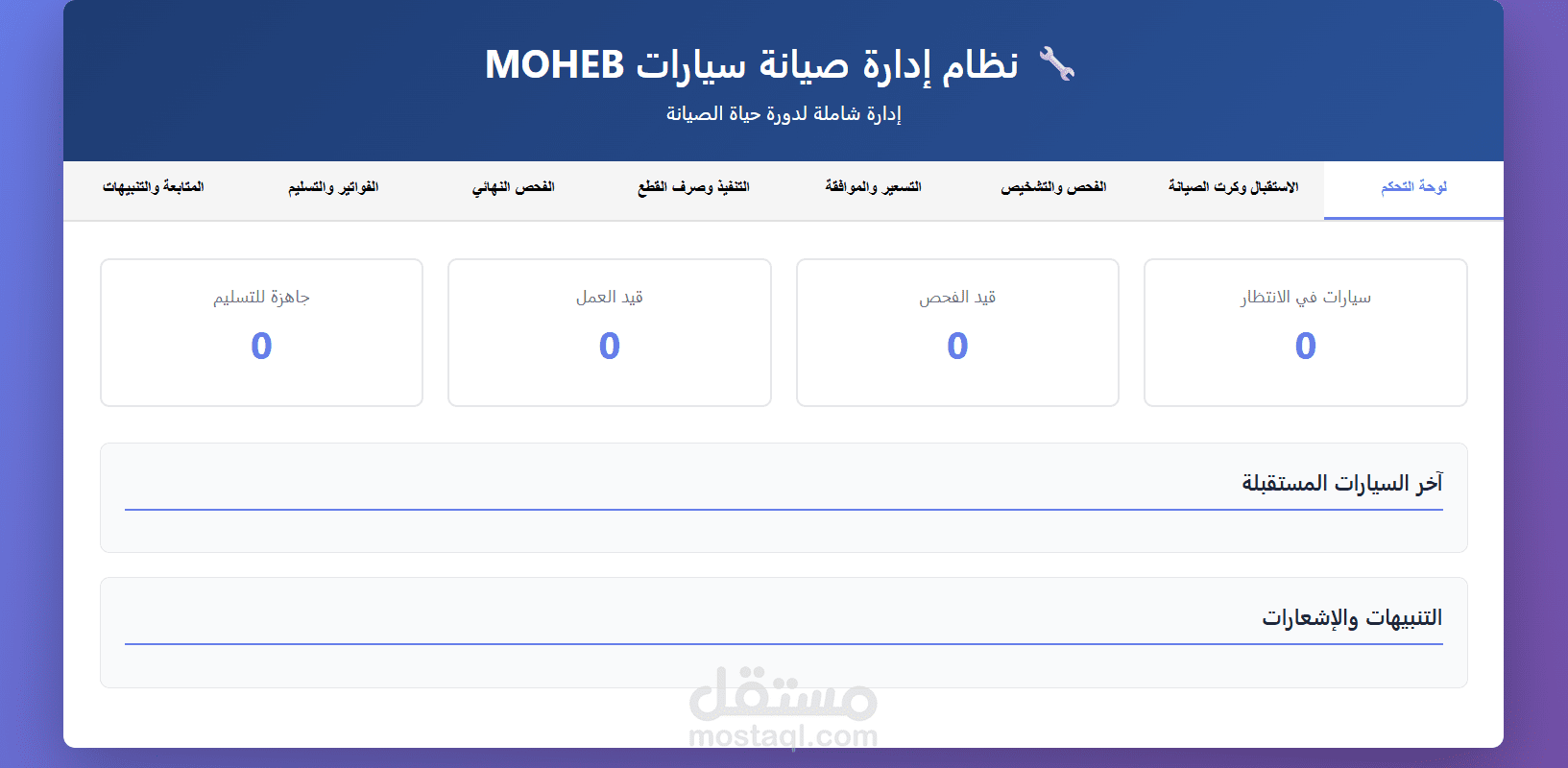 Car Service Workflow System
