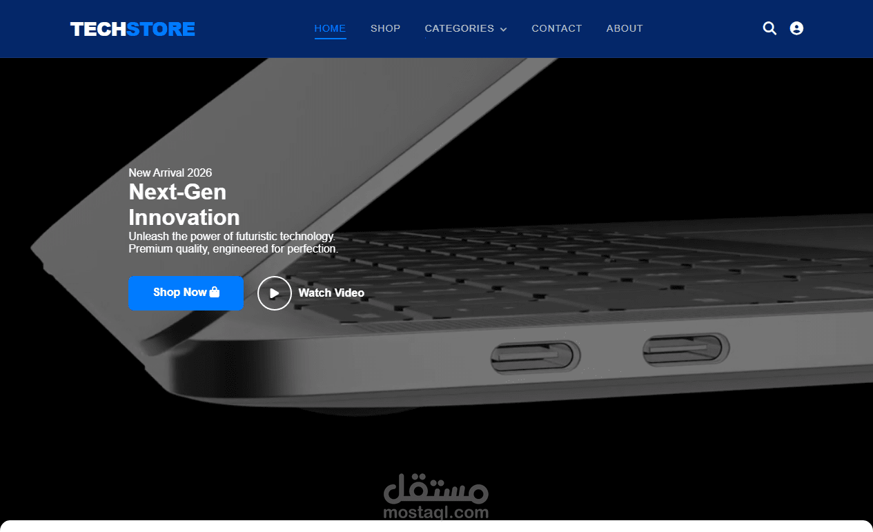 TechStore Responsive E-commerce Web Application