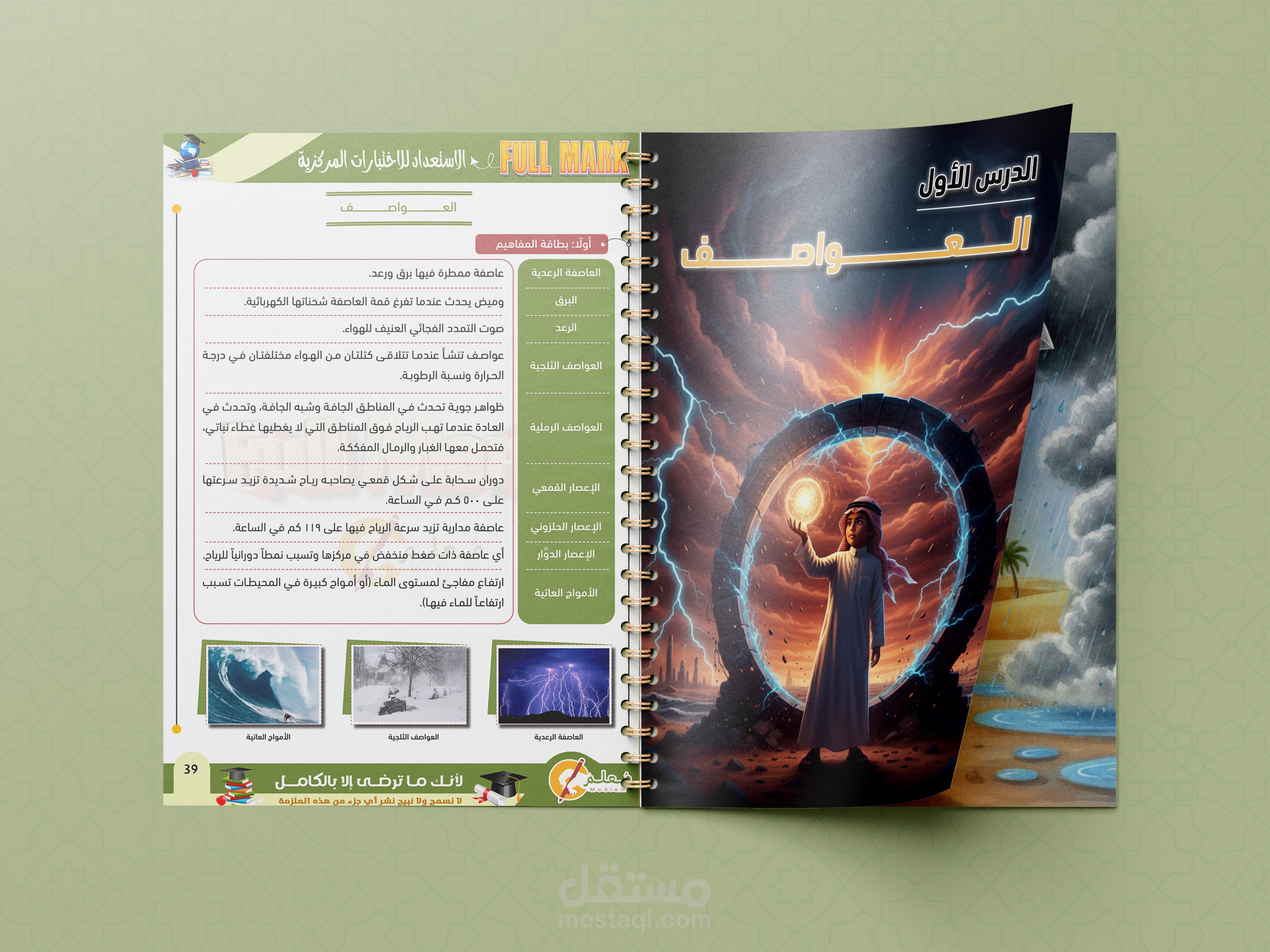 تصميم واخراج كتاب علوم منهج سعودي