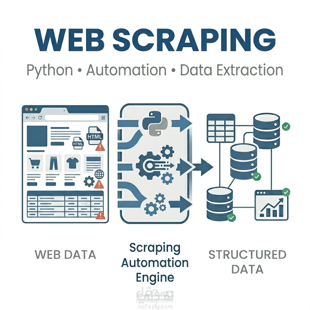 استخراج البيانات من المواقع (Web Scraping) ونتظيمها في Excel أو CSV