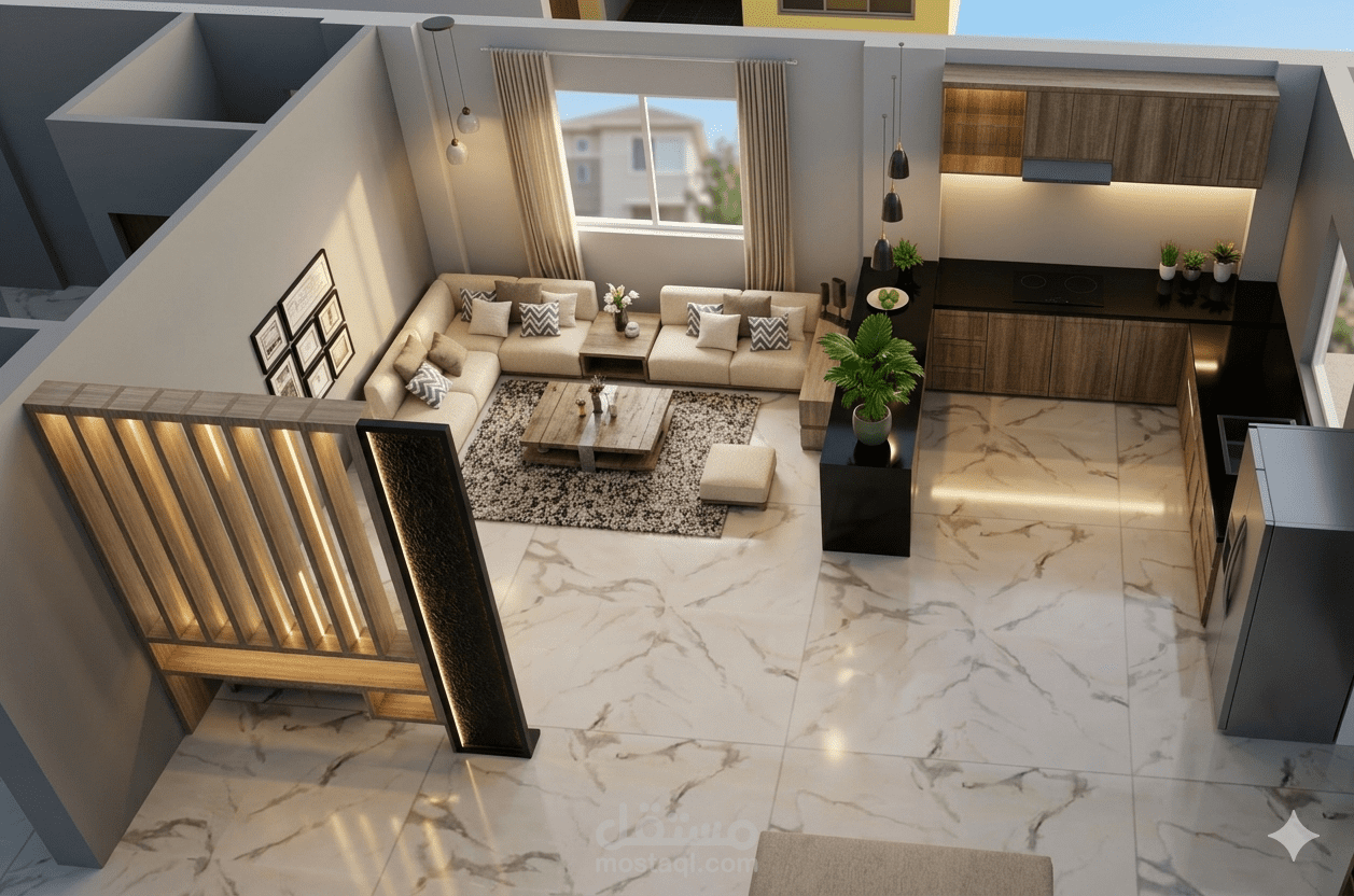 Open Plan Living & Kitchen Design