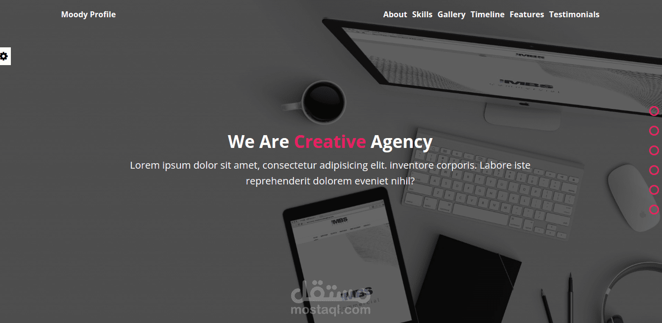 Moody Portfolio: Customizable Profile