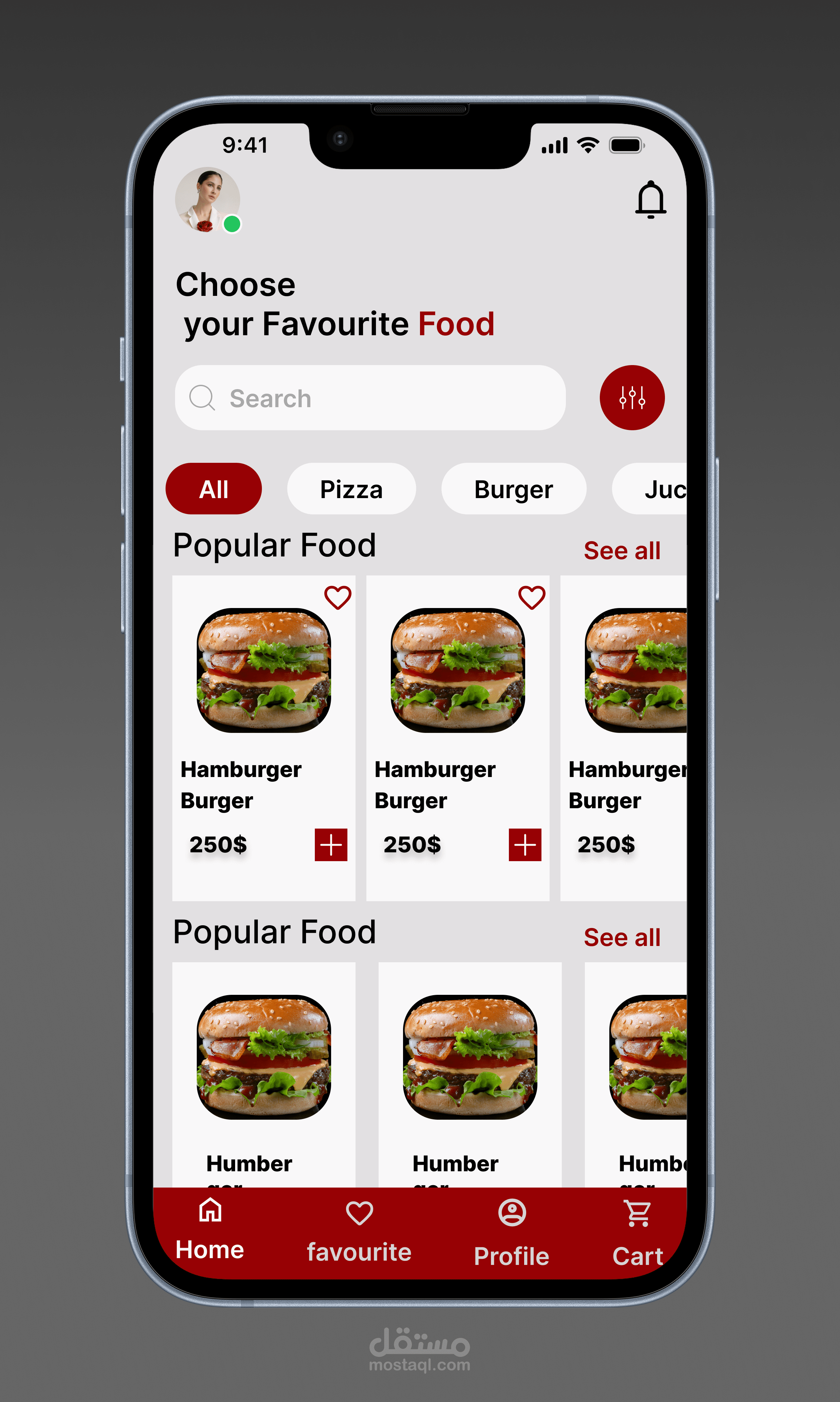Food Delivery App Interface Concep