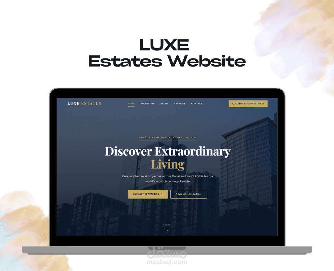 Luxury Real Estate Website — Luxe Estates