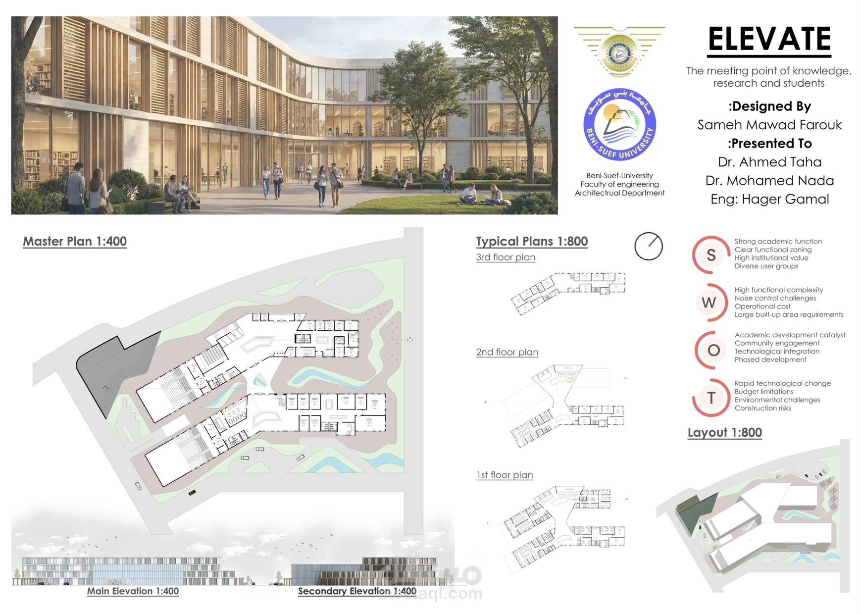 a central library and university research centers