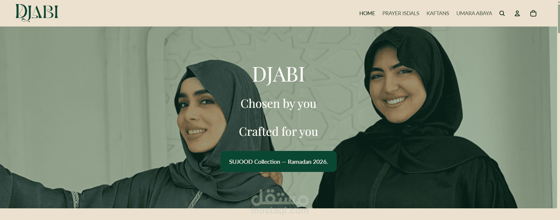 متجر Djabi - عبايات وكفتان رمضاني على Shopify