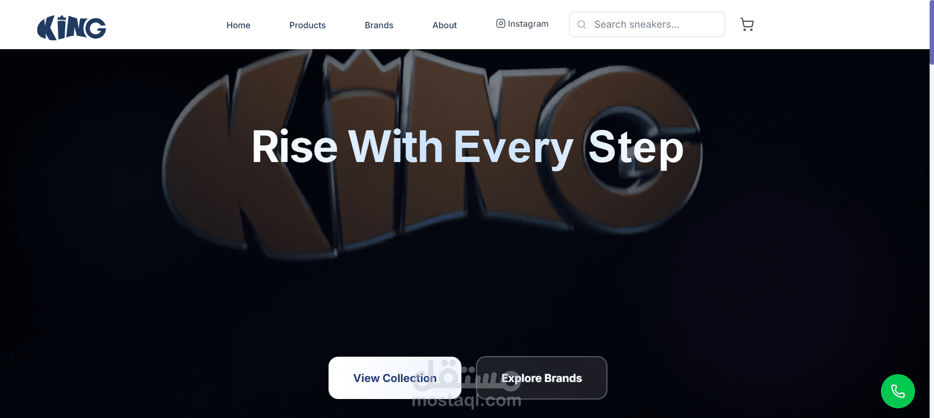 Sneakrz King - متجر أحذية رياضية مميزة بـ React.js