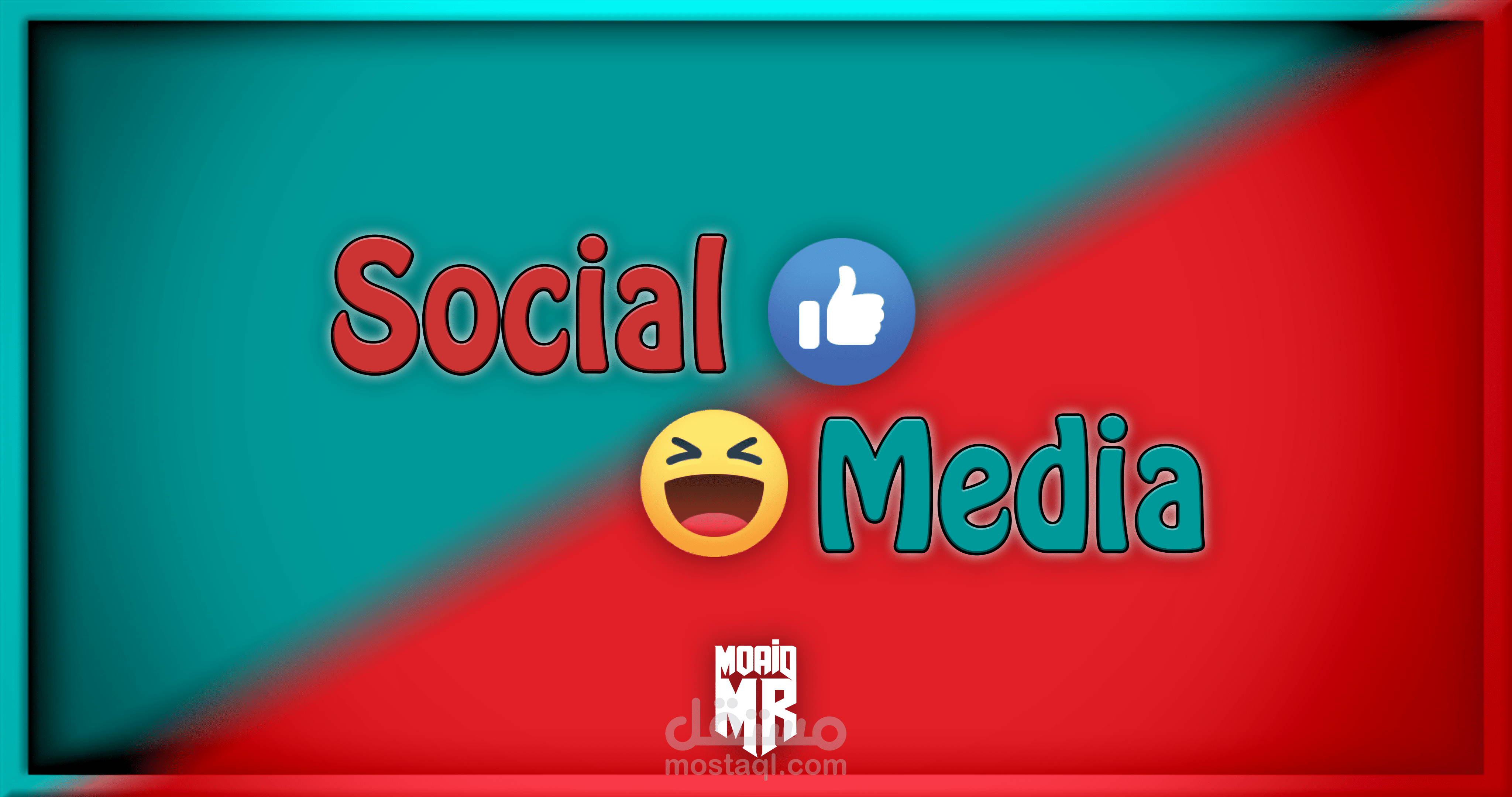 Colorful social media design
