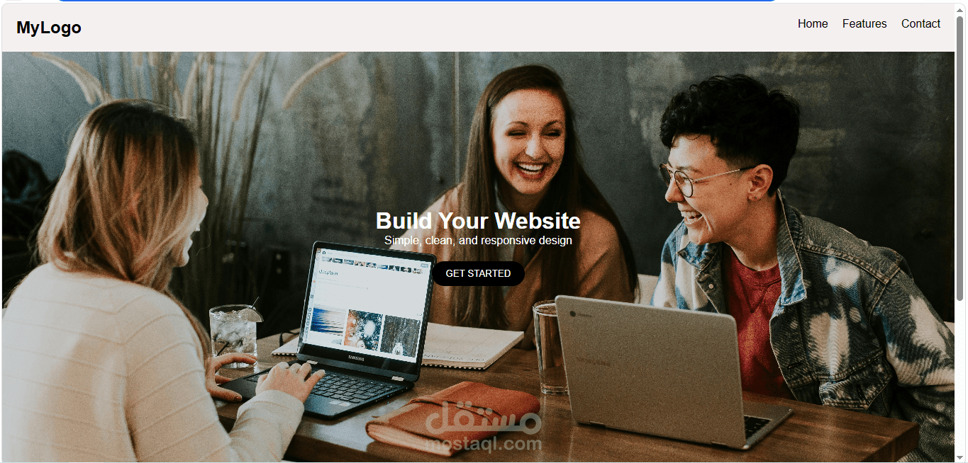 landing page