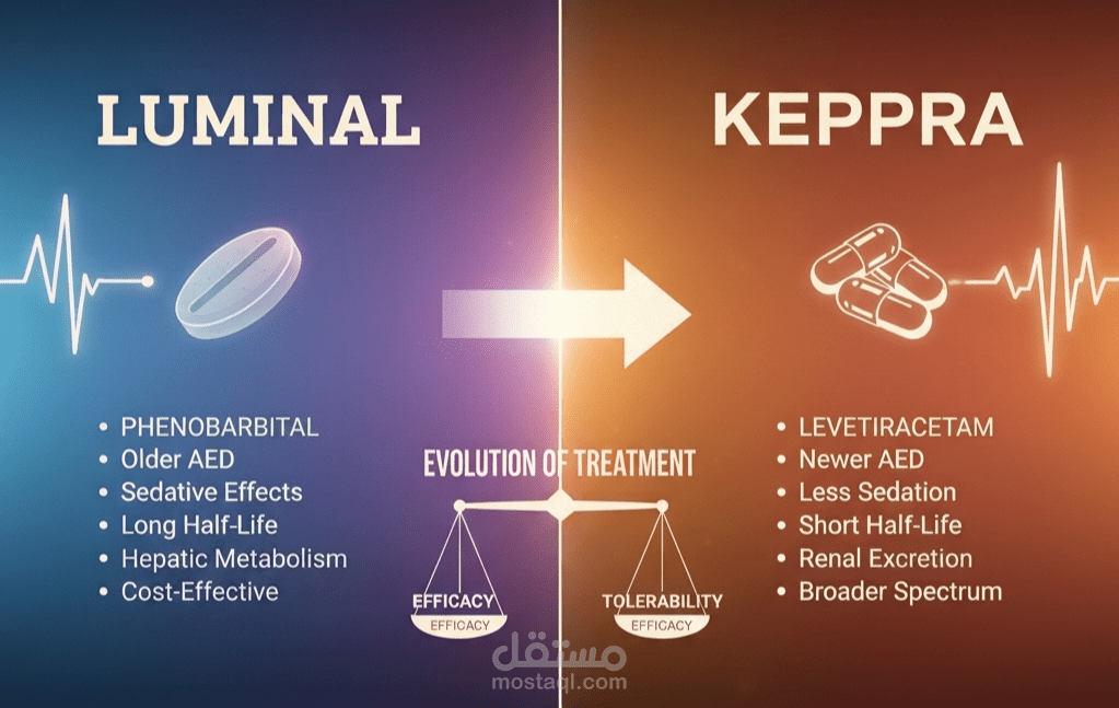 Comparison Keppra (levetiracetam) and Luminal (phenobarbital) in terms of uses, mechanism, side effects, and clinical applications in seizure management.