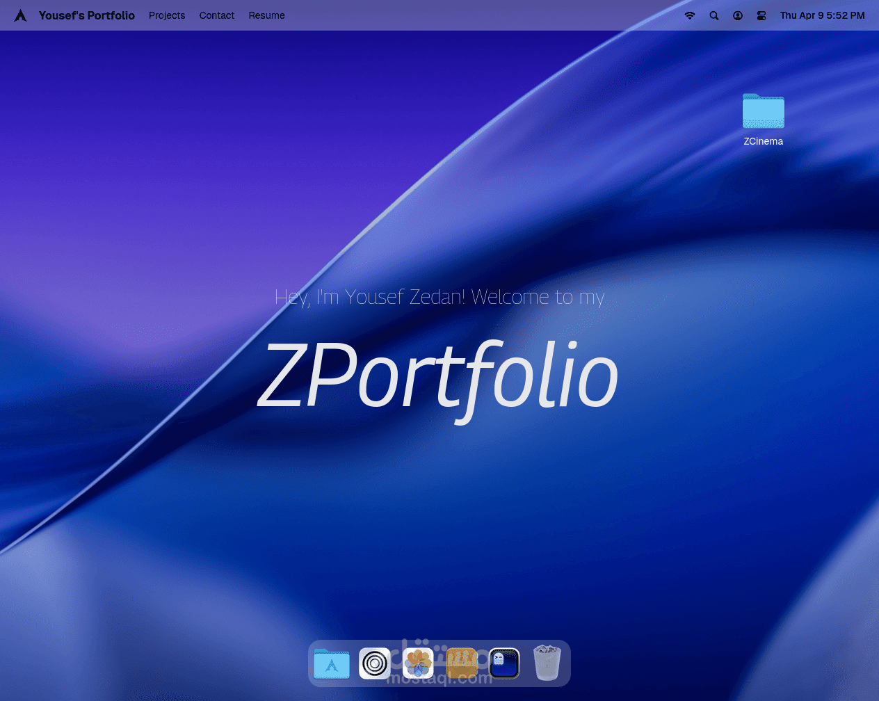 موقع شخصي ابداعي