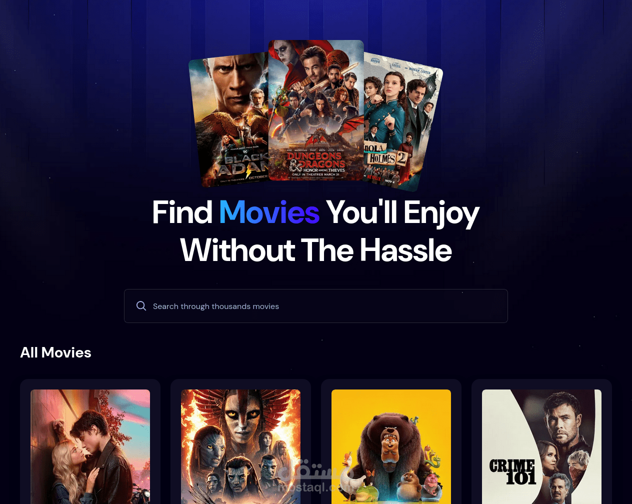 مشروع Z-Cinema (منصة اكتشاف أفلام عالية الأداء)