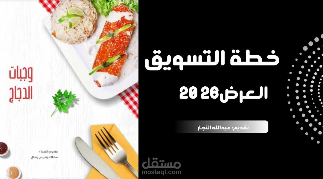 خطة تسويقية لمطعم وشاورما السنابل إعداد : عبدالله