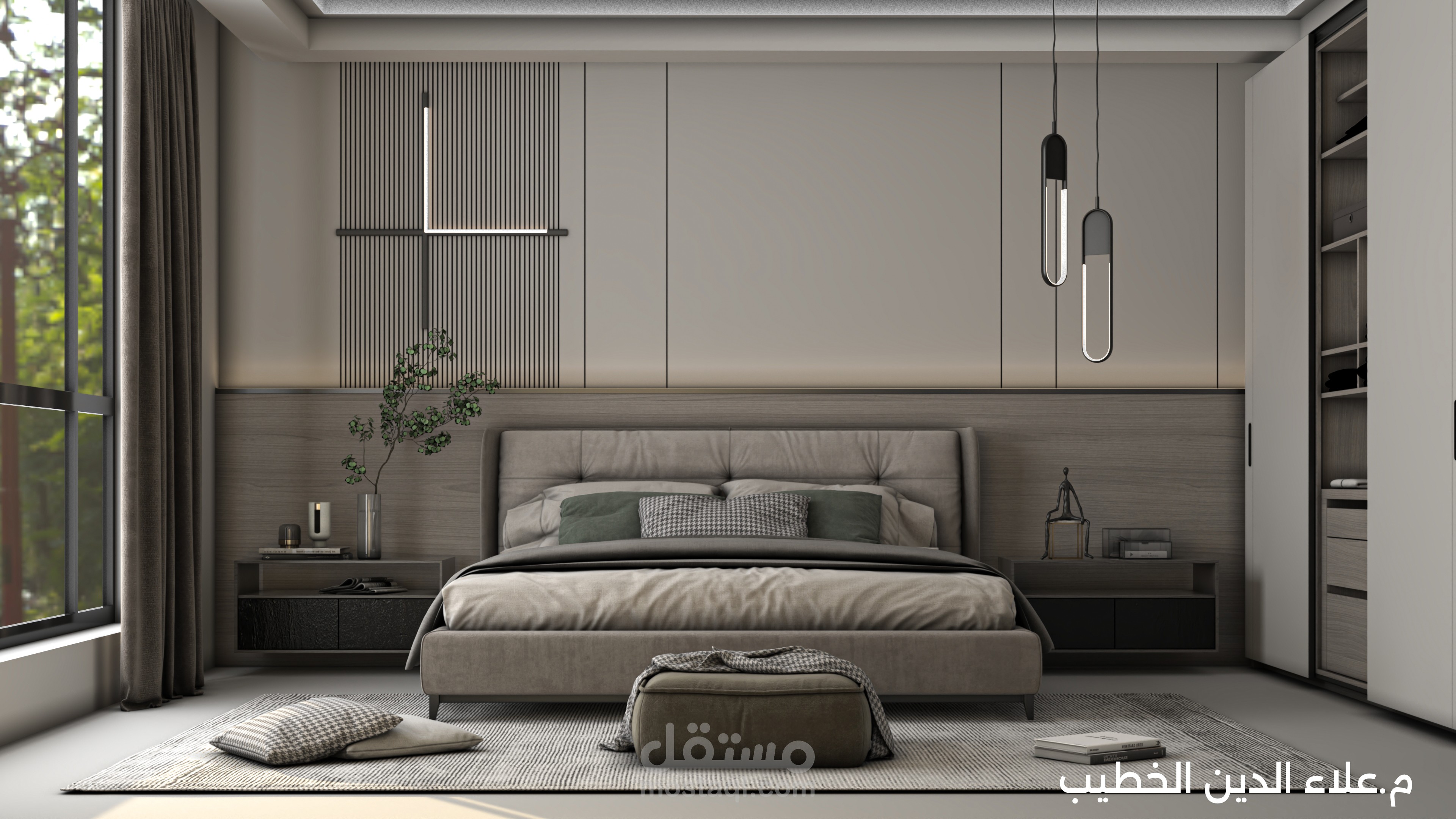 تصميم داخلي لغرفة نوم